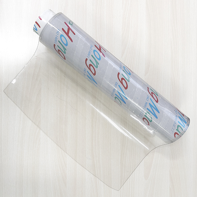 HM-002 0,08 mm dicke, superklare, transparente PVC-Weichfolie in Rolle 